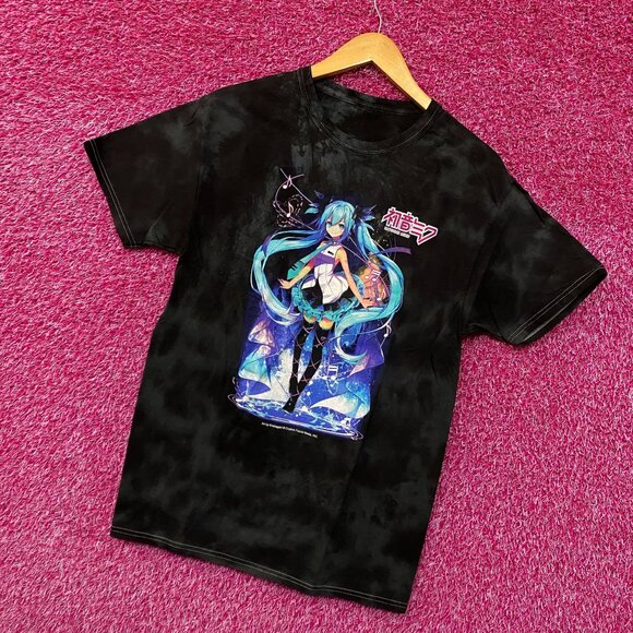 Hatsune Miku Power Up With Music tiedye Tshirt size medium - Picture 3 of 4